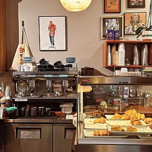 a man standing in front of a counter