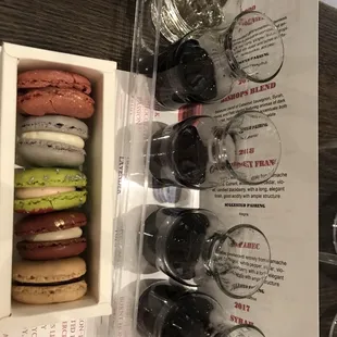 Macaron and wine tasting!