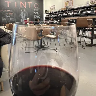 The recommended red blend was great.