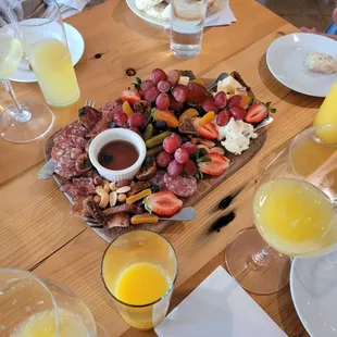 Try our gourmet cheese &amp; charcuterie! Available to go as well. Mimosa and glass specials on Sundays.