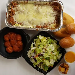 a variety of food items