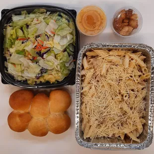 a variety of food items