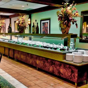 The mighty salad, dessert and hot food bar