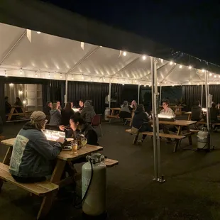Outside seating