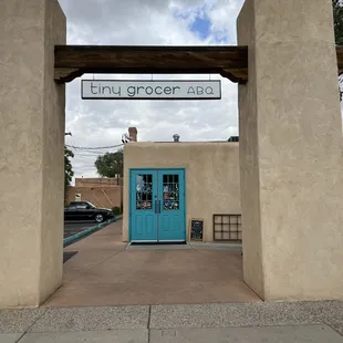 Entrance from the parking lot