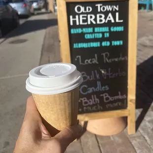 The Tiny Grocer right next door to the old Town Herbal store