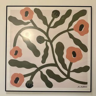 a painting of flowers