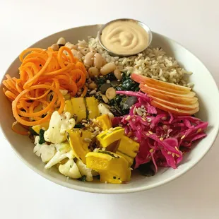a bowl of vegetables and rice