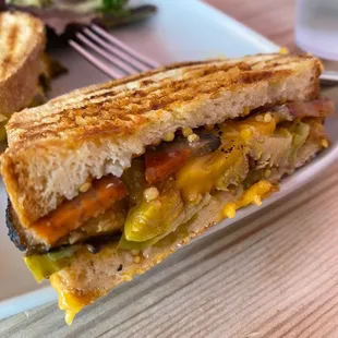 Bacon brussels grilled cheese -SO good!