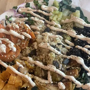 This is Moreso Bowl. Lots of protein and kale. So good.