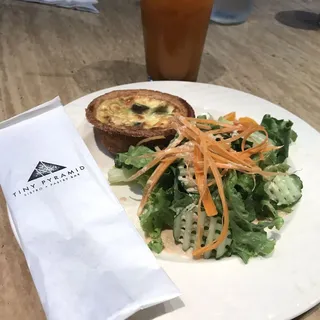 Eggplant and Leek Quiche