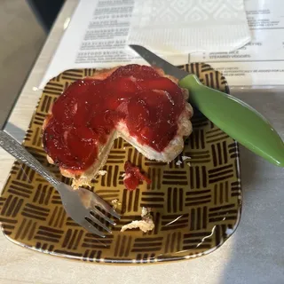 Poached Pear In Red Wine Tart