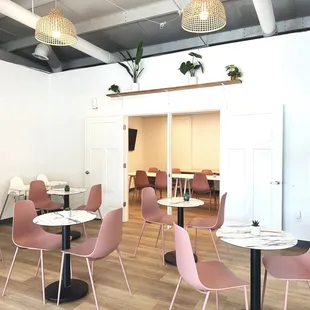 interior, sushi and sashimi