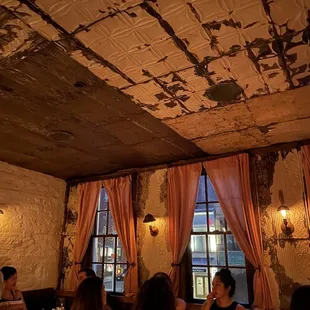 people sitting at tables