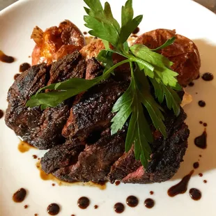 Pepper Crusted Hangar Steak