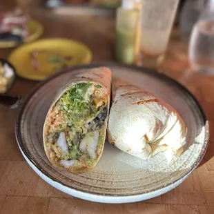 Shrimp burrito