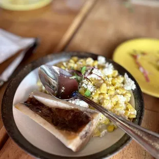 a plate of food on a table