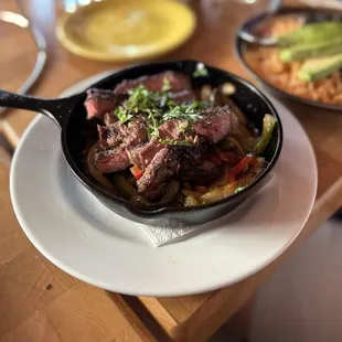 Steak fajitas