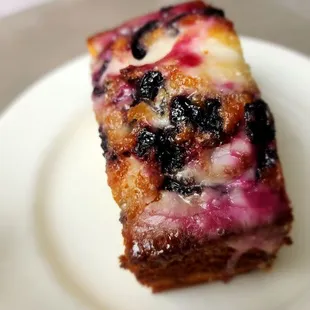 Lemon rosemary blueberry pound cake