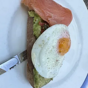 Avocado Toast with Cold Smoked Salmon