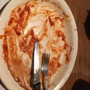 Nothing left, fantastic meal