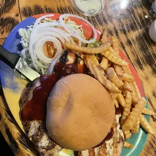 BBQ Grilled chicken sandwich