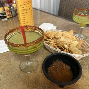 Lime margaritas