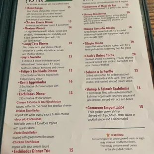 Menu (as of 12/10/24)