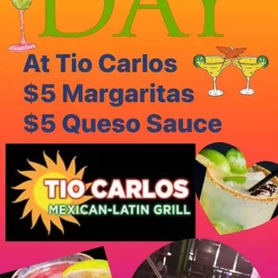 Come to see us@ tio Carlos Thursday Feb 22  margarita day all day special
