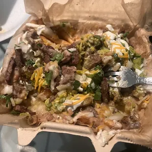 Loaded asada fries