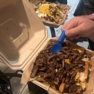 Plain asada fries.. delicious.
