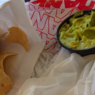 Chips and guacamole