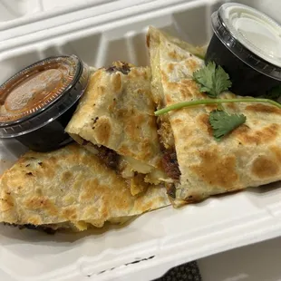 Crunchin&apos; Quesadilla with Korean BBBQ