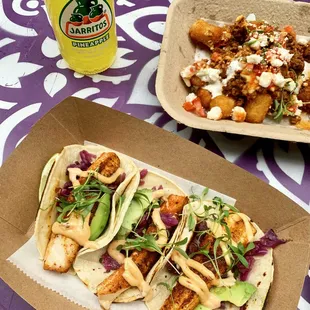 Mahi Tacos &amp; Mexican Poutine