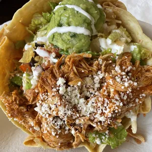 El Toro Salad with pollo tinga