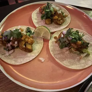 Pastor Shrimp Tacos