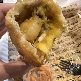 Shrimp and Crab Cheese Empanada