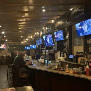 people sitting at the bar