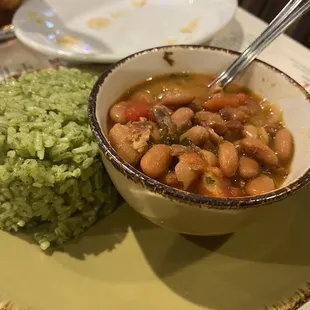 Cilantro rice and beans