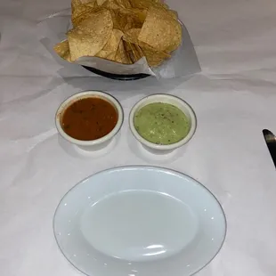 Salsas and chips