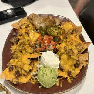 Beef fajita nachos