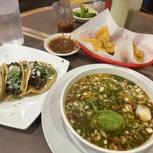 Carne Asada tacos y Carne En Su Jugo