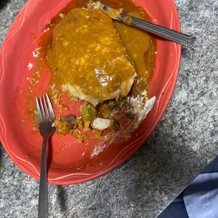 Carne Asada super burrito/ wet