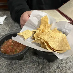 tortilla and chips