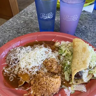 11. Chicken Enchilada &amp; Beef Taco