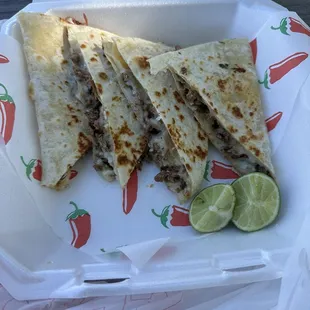 Carne asada quesadilla