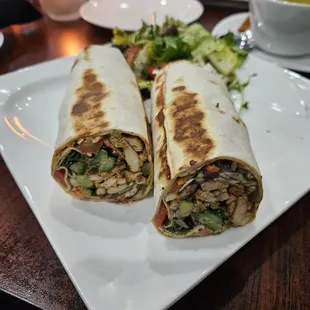 Beef schwarma plate with salad (instead of fries)