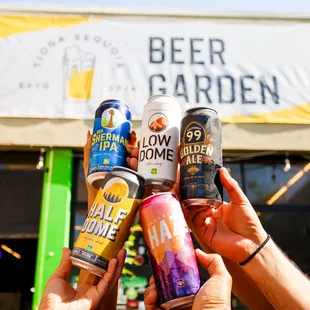Cheers to our core beers available at the Beer Garden and in retailers!