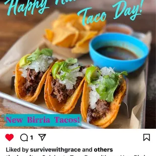 Birria tacos