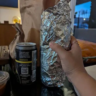 How big the burrito was ($14)